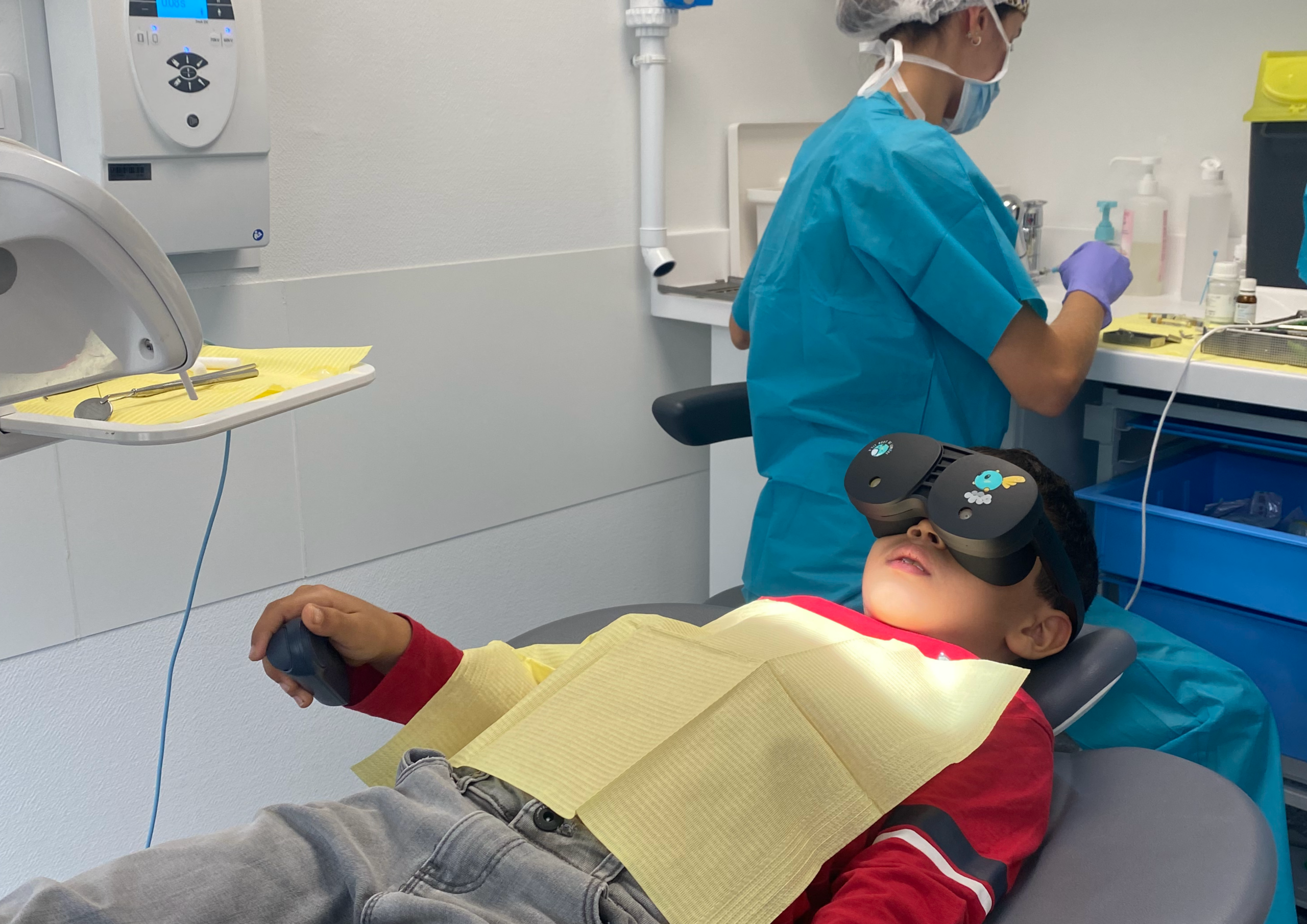 hypnose dentaire sous casque VR