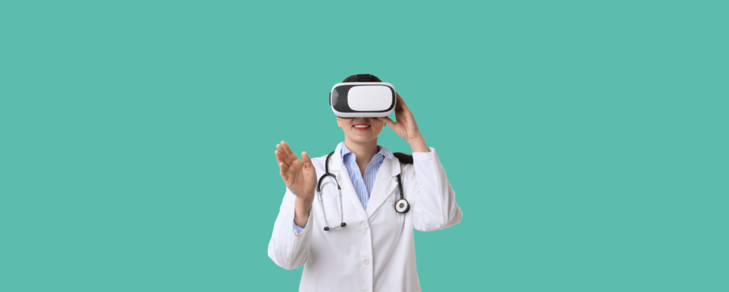 dentiste utilisant la réalité virtuelle